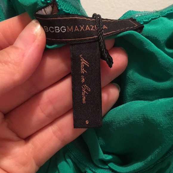 Green BCBG strapless dress - Picture 2 of 7